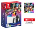 Nintendo Switch OLED + Mario Kart 8: Deluxe + 12 Monate Nintendo Online
