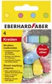 Eberhard Faber 526504 Glitzer-Straßenmalkreide 4er Kartonetui