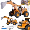 MalPlay Bulldozer RC Ferngesteuerter Bagger 2,4 GHz Fernbedienung mit Schaufel