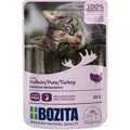 Bozita Pouch Häppchen in Soße mit Pute | 12 x 85g Katzenfutter nass