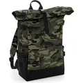 BagBase BG858 | Rucksack Block Roll-Top, 28 x 48 x 15 cm - Farbe: Jungle Camo/Black - Größe: 28 x 48 x 15 cm