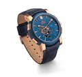 Kronsegler Automatikuhr Meteorit Herren Armbanduhr m. Lederband, mit Meteoritenstein