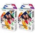 2 x Fujifilm Instax Mini SPRAY ART Sofortbildfilme für 20 Bilder! MDH 10/2026