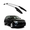 Aluminium Dachreling Relingträger für VW Tiguan 2016-2024 Silber 2x