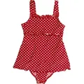 Playshoes Badeanzug UV-Schutz Badeanzug mit Rock Punkte rot 110/116 - ca. 5-6 Jahre