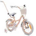 SUN BABY Flower Bike Kinderfahrrad für Mädchen 14 Zoll, ab 3 Jahre, mit Stützräd