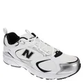 New Balance Herren 408 Sneaker, White-Silver-Black, 37 EU