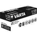 VARTA Silberoxid-Knopfzelle 370, Batterie, silber