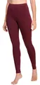 Ladeheid Leggings Damen aus Baumwolle Bequeme und Lange Leggins für Frauen für Frühling Sommer Herbst Winter Saison LA40-133 (Weinrot, M)