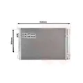 1x Kondensator, Klimaanlage VAN WEZEL 83015709 passend für KIA