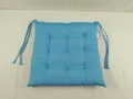 NatureMark 4er Set Sitzkissen 40x40 cm  mit Bändern Blau für draußen und drinnen