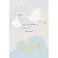 Skorpion Glückwunschkarte - Zur Geburt Alles Liebe - blau