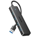 4-Port USB 3.0 Hub Verteiler 5Gbps USB Mehrfachstecker Splitter für MacBook, ...