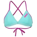 Arena Bustier-Bikini Arena Damen Bikinioberteil Team Swim Top Tie Back Solid 004768 blau 38