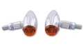 HIGHSIDER Smart Micro-Bullet Glühlampen Blinker Gehäuse Chrom / Linse Orange (Pa