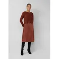 s.Oliver Midikleid Kleid Set aus Satinkleid und Pullover aus Alpaka-Wollmix rot XXL (44)