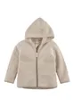 Hessnatur Fleecejacke aus reiner Bio-Baumwolle (1-St), düne