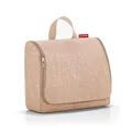 reisenthel toiletbag XL Twist Coffee - praktischer Kulturbeutel mit Haken, wasserabweisendes Material