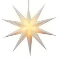 HGD CAS30188 Weihnachtsstern, Kunststoff, Weiß, groß