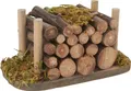 VBS Dekofigur Holzstapel, 8 cm x 4,5 cm