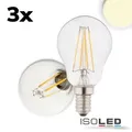 E14 LED Illu 4W klar warmweiß 3er Pack EEK F [A-G] Fiai IsoLED 115025