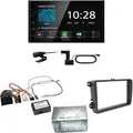 Kenwood DMX5020DABS Android Auto CarPlay Einbauset für Tiguan Amarok Caddy Jetta