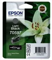 Original Epson T0597 light black Lilie Stylus Foto Photo 2400 R2400 OVP