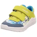 Superfit KICKS WMS: weit Sneaker Klettschuh, farbiges Muster, WMS: W V, Größenschablone zum Download gelb|grau 30 EU