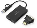 Renkforce Externe Grafikkarte DDR3-RAM USB-A, USB-C (USB 3.2 Gen 1), HDMI, DVI