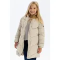 Minoti Winterjacke wattiert Kapuze Beige Gr. 98 für Mädchen - Beige - 98