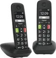 Gigaset DECT Telefon E290 Duo Schwarz altersgerecht NEU