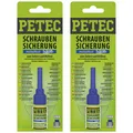 Petec 2x Schraubensicherung blau Mittelfest 5g Sb-Karte