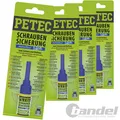 4x 91005 PETEC SCHRAUBENSICHERUNG BLAU 5 GRAMM MITTELFEST SCHRAUBENKLEBER