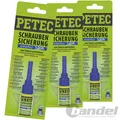 3x 91005 PETEC SCHRAUBENSICHERUNG BLAU 5 GRAMM MITTELFEST SCHRAUBENKLEBER