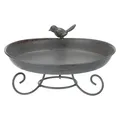 Vogeltränke Metall 800 ml Ø22cm grau Trixie 55510 Vogelbad Hinstellen