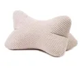 Gözze - Lesekissen Sven, Nackenkissen in genoppter Optik, Lese- und Relaxkissen für Nacken und Rücken, 40 x 25 cm - Creme