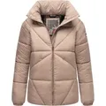Navahoo Schokolinaa Damen Winter Steppjacke mit gefüttertem Kragen