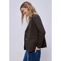 STREET ONE Sweatblazer im soften Baumwoll-Mix braun 46 EU