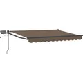 vidaXL Manuelle Gelenkarmmarkise mit LEDs Taupe 3425969