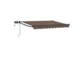 vidaXL Markise Manuelle Gelenkarmmarkise mit LEDs Taupe (1-St)