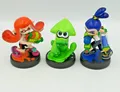 Amiibo Splatoon Set - Inkling Mädchen + Inkling Junge + Squid Grün Set Figuren