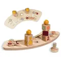 Hauck Hochstuhltablett Play Tray Spiel Sorting - Giraffe, Holz, Sortierspiel aus Holz Play Moving für Alpha+ und Beta+ Hochstuhl bunt