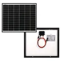 Solarmodul 50W Solarpanel Monokristallin für 12/24V Camping Solaranlage schwarz