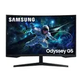 Samsung Odyssey G55C Curved Gaming Monitor 32 Zoll, Bildschirm mit VA-Panel, 2.560 x 1.440 Pixel, 1.000R Radius, HDR10, AMD FreeSync, 165 Hz, Reaktionszeit 1 ms (MPRT), LS32CG554EUXEN