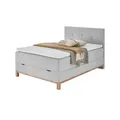 maison bleue Boxspringbett mit Bettkasten Catania ¦ grau ¦ Maße (cm): B: 122 H: 116