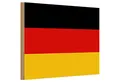 Roomando Holzbild Holzschild Flagge Deutschland 30x20cm Flag of Germany