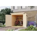 Expresshaus Fahrradgarage Karibu Bike Box 3 Holz 162,5 x 216,5 cm natur