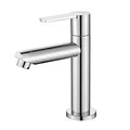 ONECE Wasserhahn Kaltwasser für Gäste WC, Kaltwasserarmatur kleiner Kaltwasserhahn Standventil mit Anschlussschlauch & Abnehmbar Bubbler, Chrom
