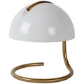 Lucide Tischleuchte Cato, Weiß, Glas, 23.5x25x23.5 cm, RoHS, Reach, Schnurschalter, Lampen & Leuchten, Innenbeleuchtung, Tischlampen, Nachttischlampen