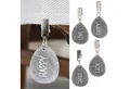 CEPEWA Tischdecke Tischdeckenbeschwerer 4er Set Stein 4,5x6x1cm Happy Luck Love Smile